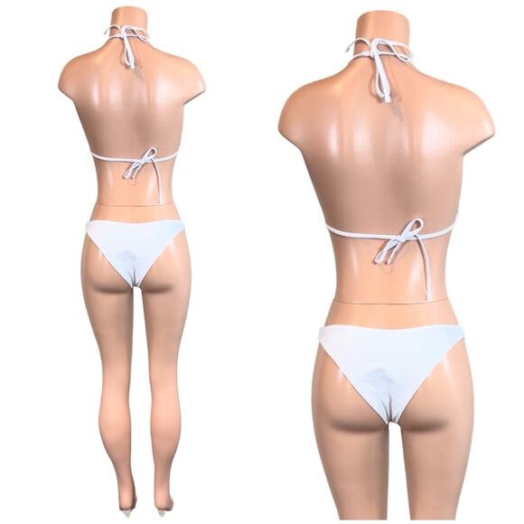 Boutique Basic White Bikini Large Set $39 - Picture 8 of 15